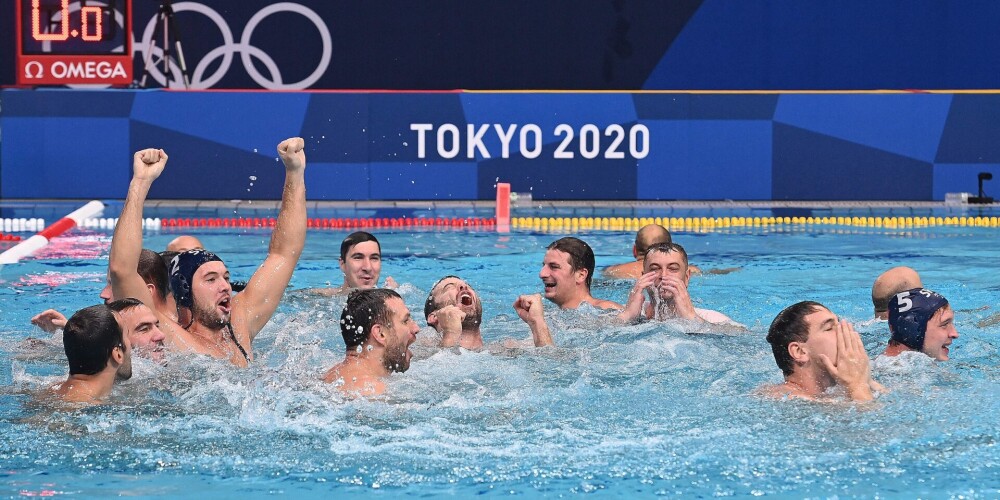 Tokijas olimpisko spēļu programma noslēdzas ar Serbijas izlases triumfu ūdenspolo