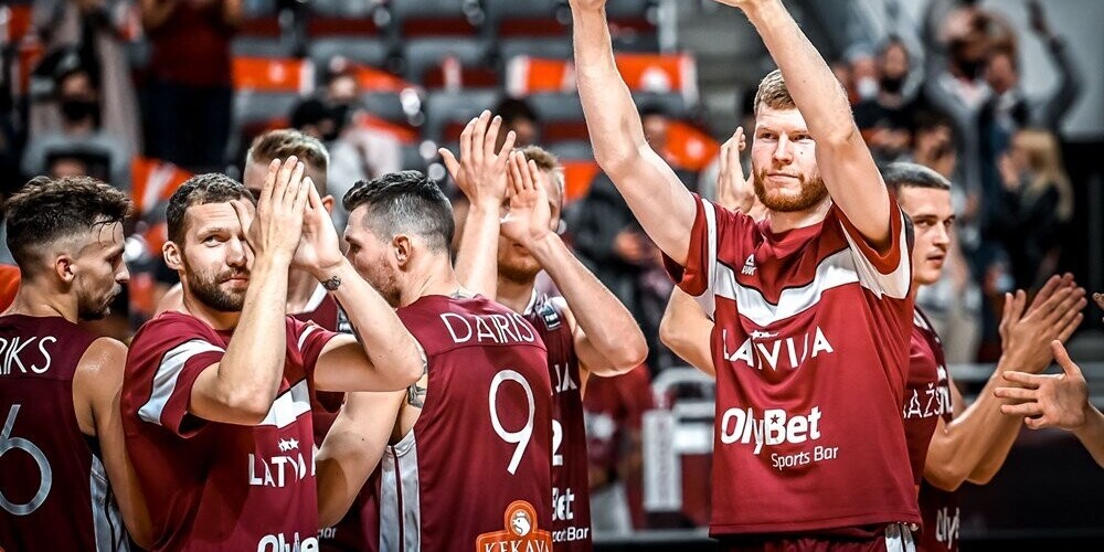 Latvijas basketbolisti Pasaules kausa priekškvalifikācijas turnīrā izcīna pirmo vietu grupā