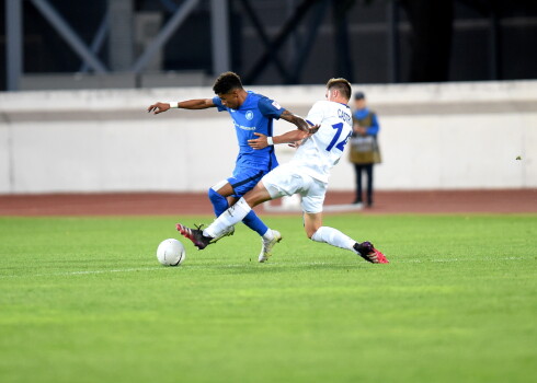 UEFA Konferences līgas kvalifikācijas trešās kārtas atbildes spēle futbolā starp FK "RFS" un "Gent" komandām "Daugavas" stadionā.