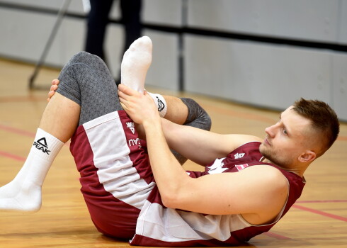 Latvijas vīriešu basketbola izlases kandidāts Mārtiņš Laksa.