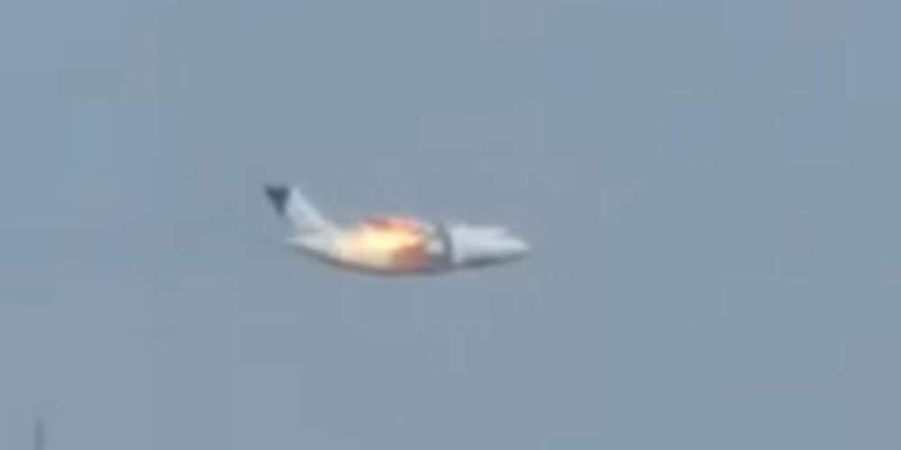 ВИДЕО: во время тренировки в России разбился военно-транспортный самолет; есть погибшие