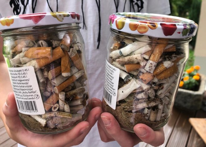 Ar izaicinājumu #PiepildiBurku uzsākta kustība dabas atbrīvošanai no zemē nomestiem izsmēķiem