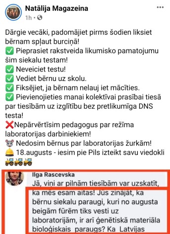 Protestētāji pret obligāto vakcināciju sociālajos tīklos izplata sazvērestības teorijas.