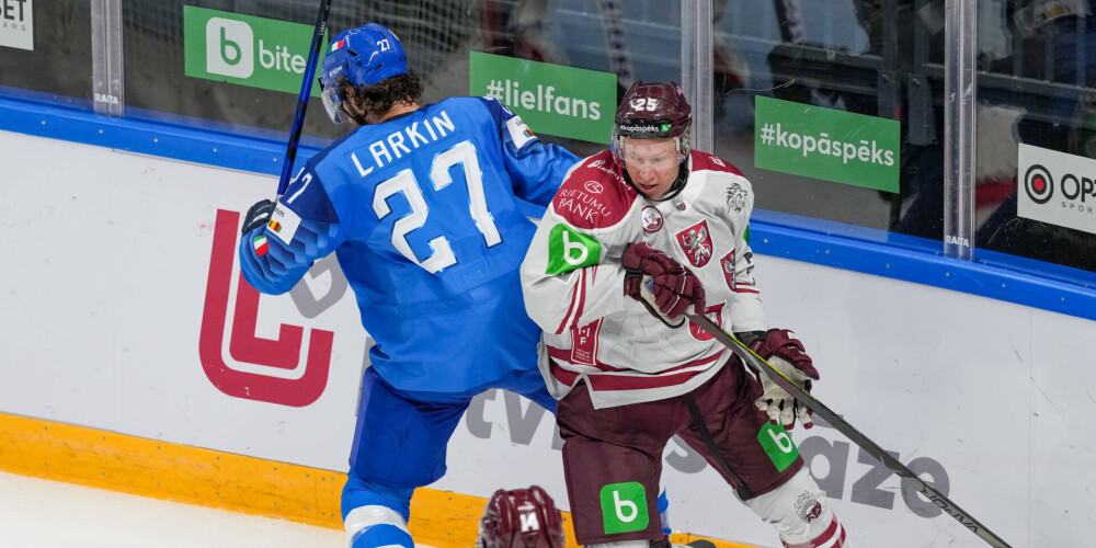 Latvijas hokeja izlase ar uzvaru pār Itāliju sāk cīņu par Pekinas olimpisko spēļu ceļazīmi