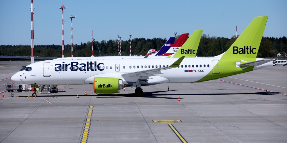 "airBaltic" zaudējumi pirmajā pusgadā sarukuši līdz 61,515 miljoniem eiro