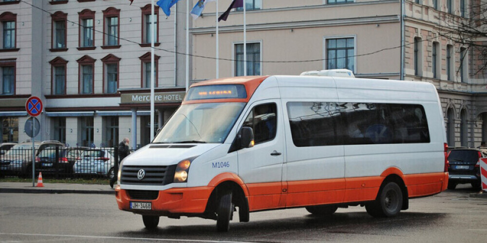 С сентября в Риге будут возобновлены два маршрута микроавтобусов