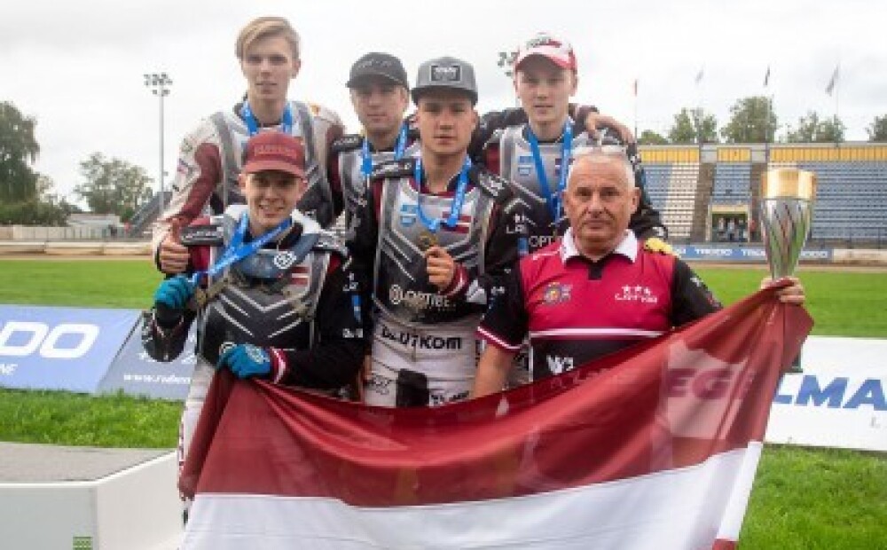 Latvijas spīdveja izlase Daugavpilī Eiropas U-23 komandu čempionātā izcīna bronzu
