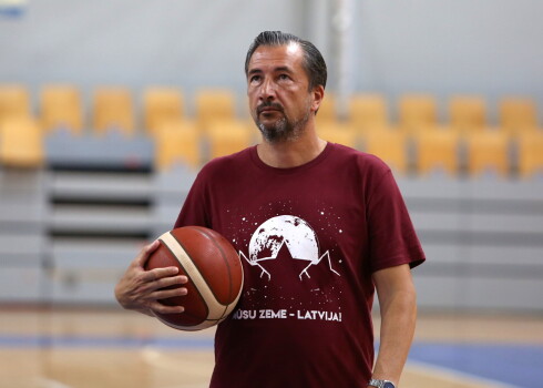 Latvijas vīriešu basketbola valstsvienības galvenais treneris Luka Banki.