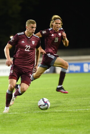 2022.gada Pasaules kausa kvalifikācijas turnīra spēle futbolā starp Latvijas un Gibraltāra komandām Daugavas stadionā.