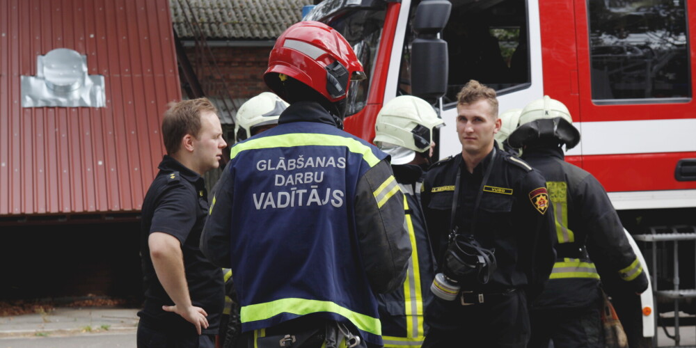 No ugunsgrēka Rīgā izglābts cilvēks