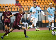 Latvijas futbola izlase Pasaules kausa kvalifikācijas turnīra spēlē zaudē Norvēģijai
