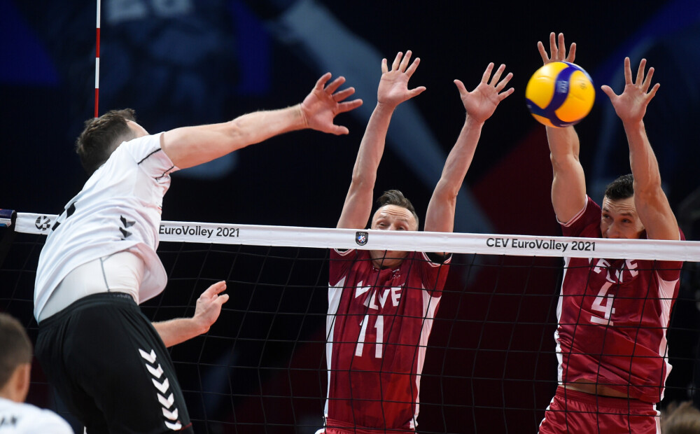 Pēc intensīvas cīņas, Latvijas volejbolisti tomēr neuzvar Vāciju finālturnīra ceturtajā spēlē