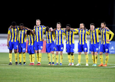 FK "Ventspils" komanda Latvijas kausa izcīņas 2018. gada sezonas finālspēlē futbolā starp "Riga" FC un FK "Ventspils" komandām Daugavas stadionā.