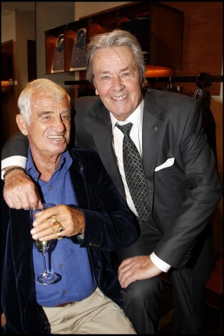 Žans Pols Belmondo un Alēns Delons.