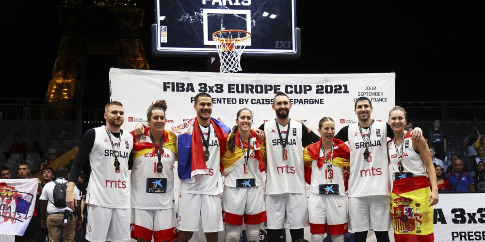 Bez Latvijas līdzdalības notikušajā Eiropas kausā 3x3 basketbolā uzvar Serbijas un Spānijas komandas
