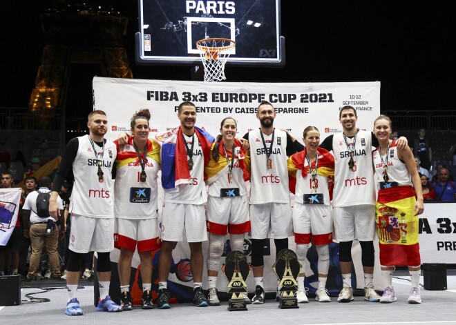 Bez Latvijas līdzdalības notikušajā Eiropas kausā 3x3 basketbolā uzvar Serbijas un Spānijas komandas