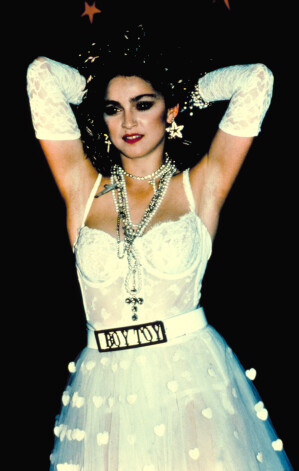 Madonnas pats pirmais MTV Mūzikas video balvu ceremonijas vakars 1984. gada septembrī.
