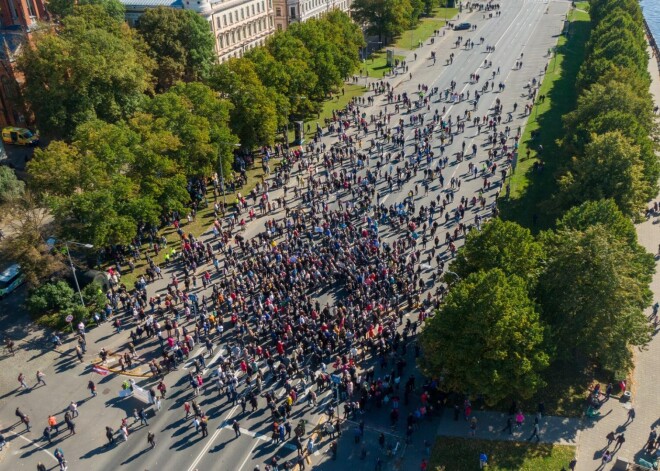 На организованный Шлесерсом пикет за добровольную вакцинацию пришло более 1000 человек