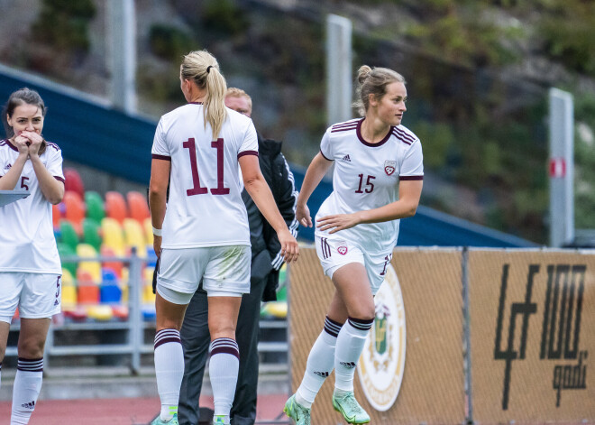 Latvijas sieviešu futbola izlase ar zaudējumu Ziemeļīrijā turpina Pasaules kausa kvalifikācijas ciklu