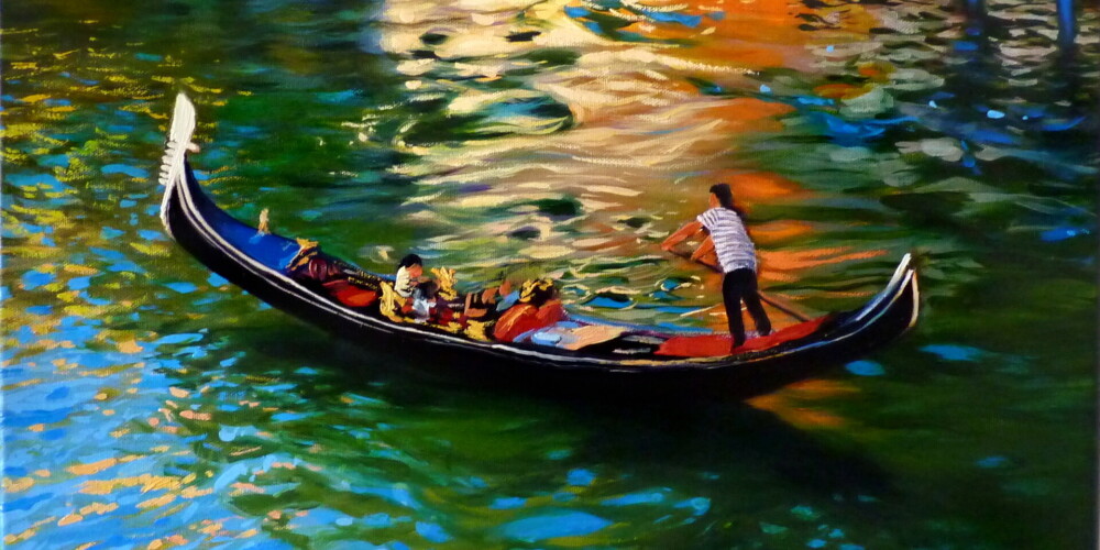 Vecrīgā apskatāma Itālijā dzīvojošās latviešu mākslinieces Kristīnes Kvitkas gleznu izstāde "Venēcija"