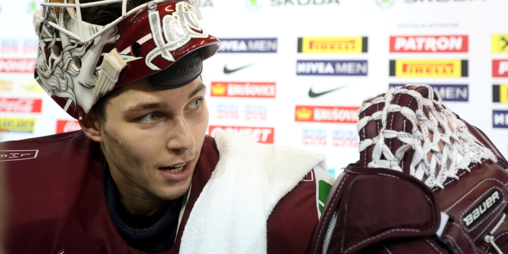 Merzļikins parakstījis visu laiku iespaidīgāko Latvijas hokejistu līgumu NHL
