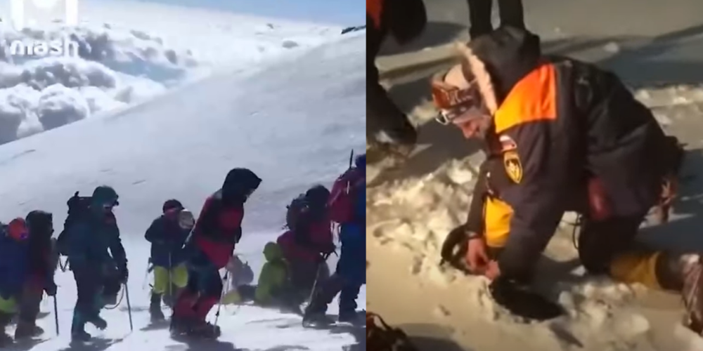 Из-за сильной пурги на Эльбрусе погибли альпинисты; в Сети появилось видео туристов за несколько часов до трагедии