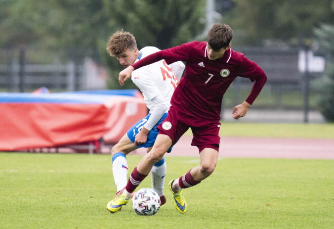 Латвия - Чехия, матч сборной U-17 по футболу 24-ого сентября