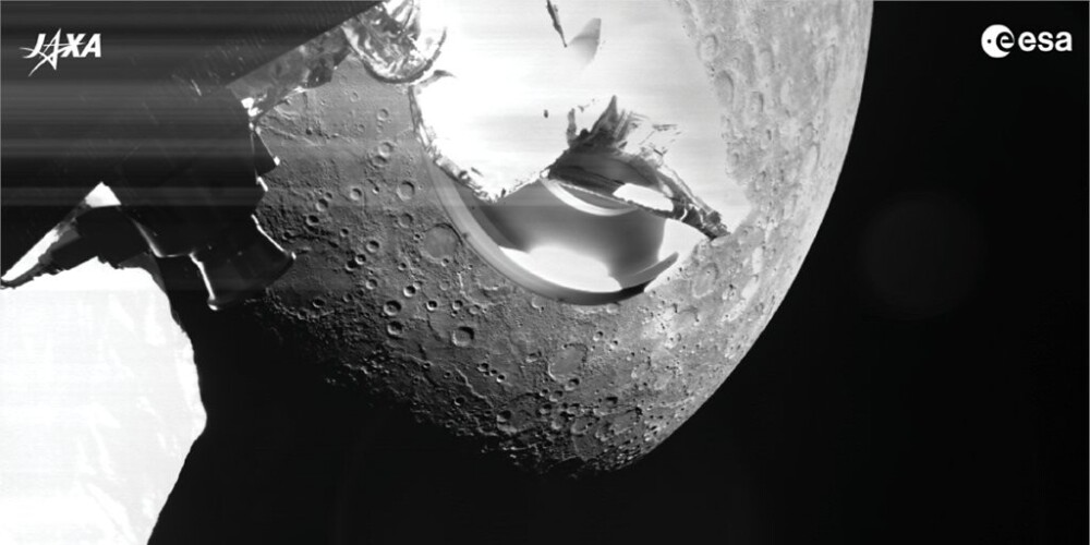 Kosmiskā zonde "BepiColombo" nosūtījusi uz Zemi pirmo fotoattēlu no Merkura