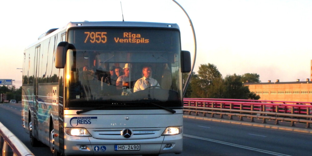 Ar Covid-19 inficēta persona braukusi autobusa maršrutā Rīga-Ventspils