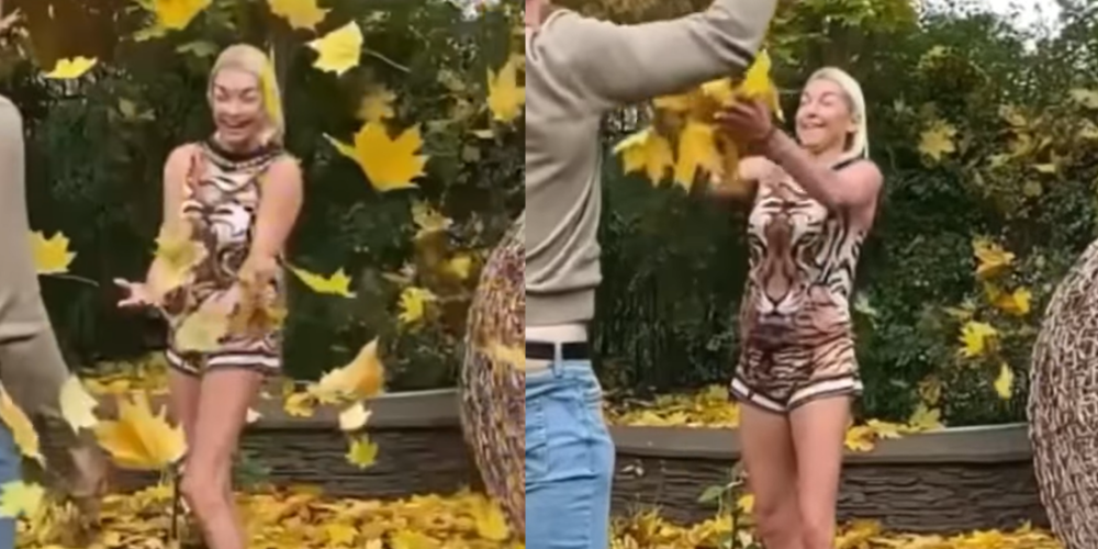 "Летом в шубе, зимой в трусах": над странным видео Волочковой с ее новым любовником снова посмеялись