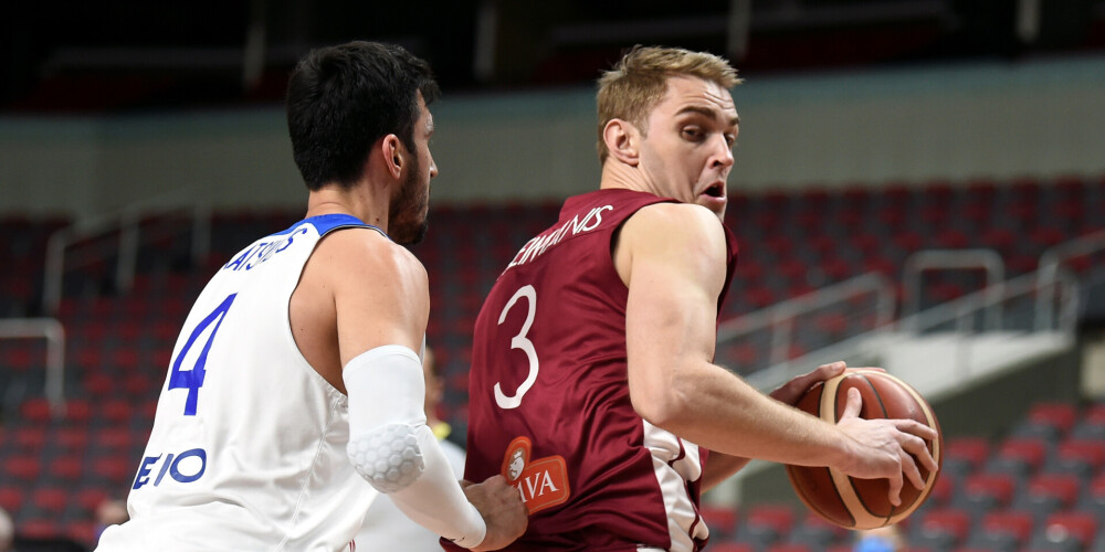 Latvijas basketbola izlases spēlētājs Rolands Freimanis.