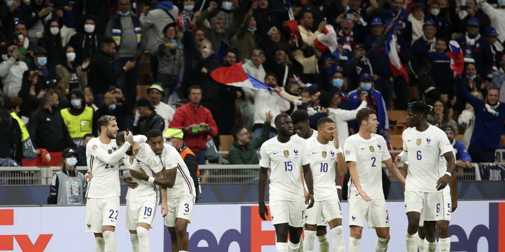 Francijas futbolisti atspēlējas un triumfē UEFA Nāciju līgā
