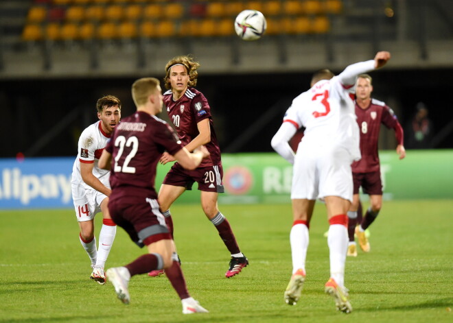 2022. gada Pasaules kausa kvalifikācijas turnīra spēle futbolā starp Latvijas un Turcijas komandām Daugavas stadionā.