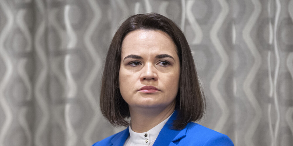 Baltkrievijas opozīcijas līdere Svjatlana Cihanouska.