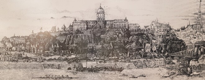 Antals Rēvēss. “Donavas krasti, Budas pils apkaime”.  *