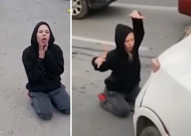 Неадекватная девушка стала причиной массового ДТП, а потом устроила странные танцы