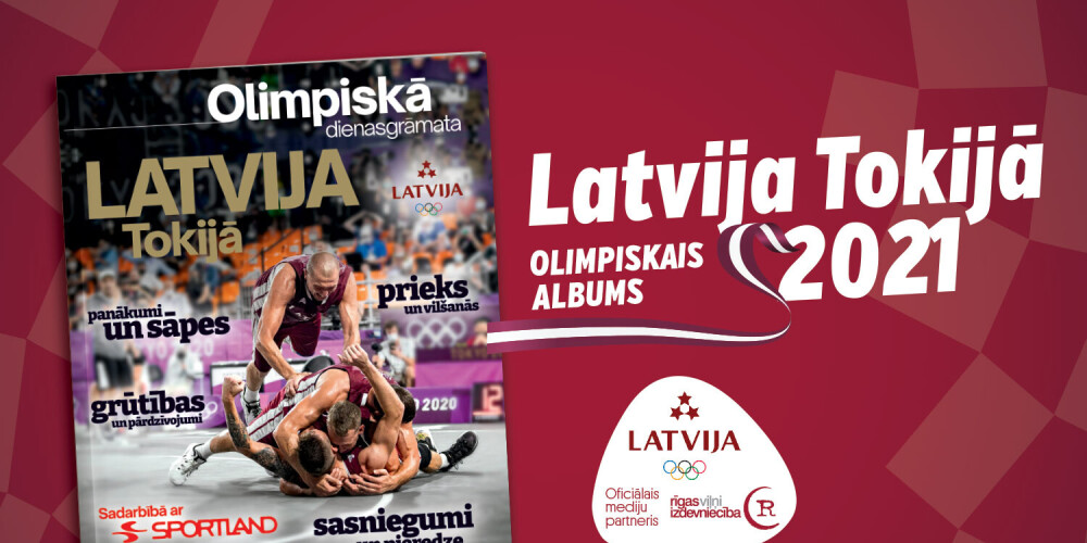 Izdevniecība “Rīgas Viļņi” sadarbībā ar LOK izdevusi olimpisko dienasgrāmatu “Latvija Tokijā”