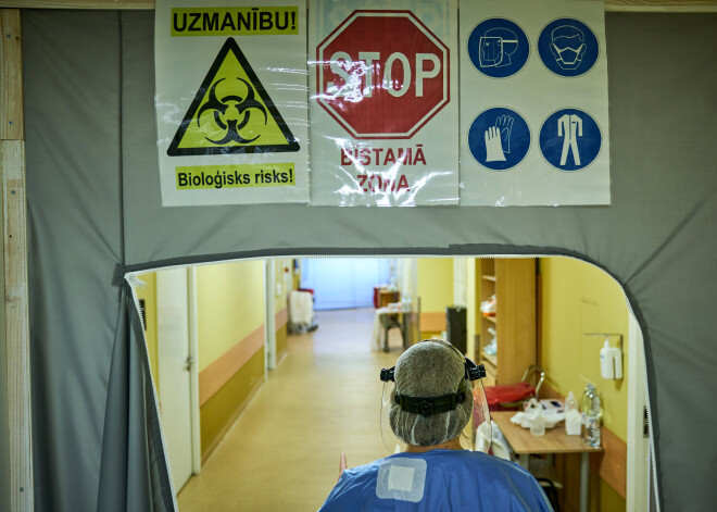 Reģistrēts lielākais diennakts laikā stacionēto Covid-19 pacientu skaits