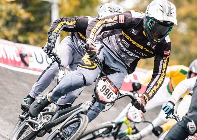 Trīs Latvijas BMX riteņbraucēji iekļūst pirmajā desmitniekā Pasaules kausa posmā