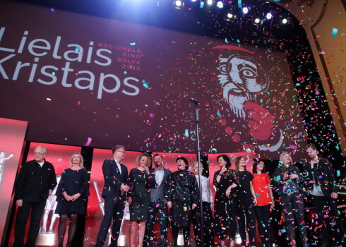 Nacionālā kino festivāla "Lielais Kristaps" balvu pasniegšanas ceremonija kinoteātrī "Splendid Palace" 2019. gadā.