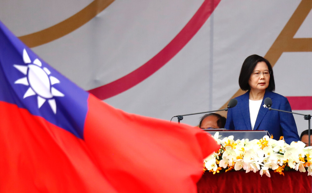 Taivānas prezidente droša, ka ASV aizstāvēs salu pret Ķīnas uzbrukumu
