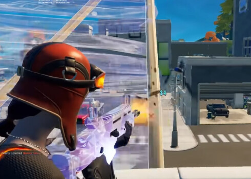 Kadrs no "Epic Games" izstrādātās videospēles "Fortnite".