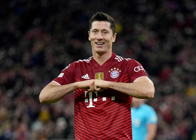 Levandovskis 100 spēlēs Čempionu līgā ir iesitis vairāk vārtu nekā Ronaldu un Mesi