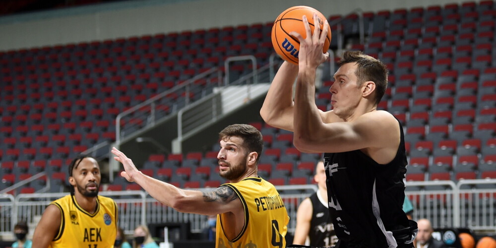 FIBA Čempionu līgas spēle basketbolā starp "VEF Rīga" un Atēnu "AEK" komandām "Arēnā Rīga".