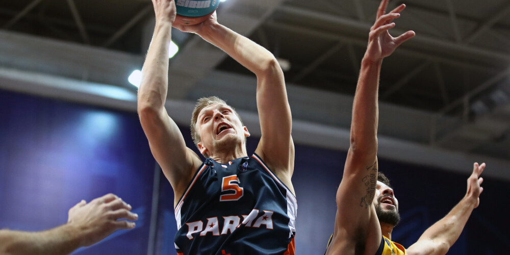 Latvijas basketbolists Mareks Mejeris.