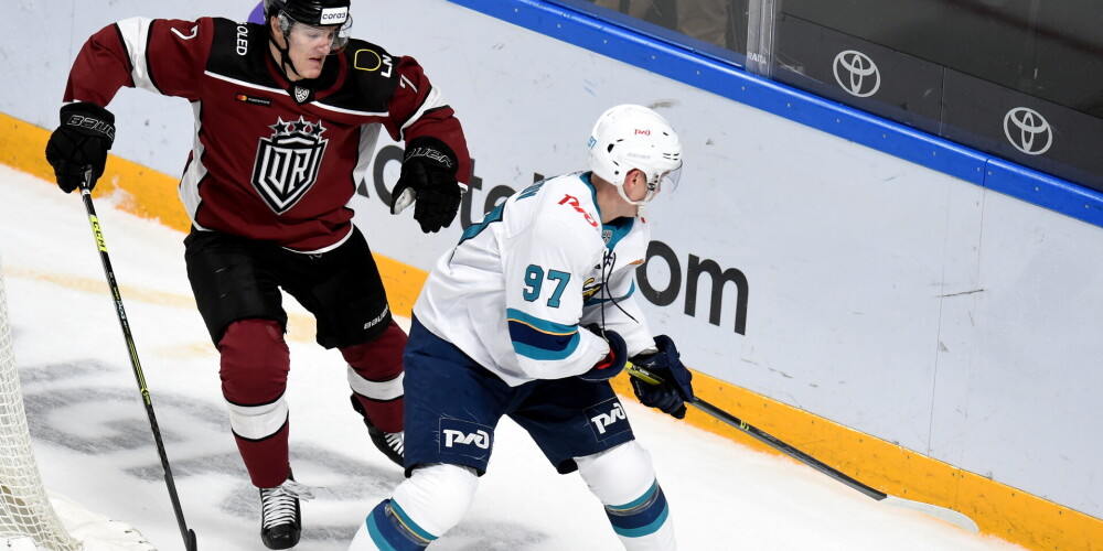 Kontinentālās hokeja līgas spēle starp Rīgas "Dinamo" un HK "Soči" komandām ''Arēnā Rīga''.