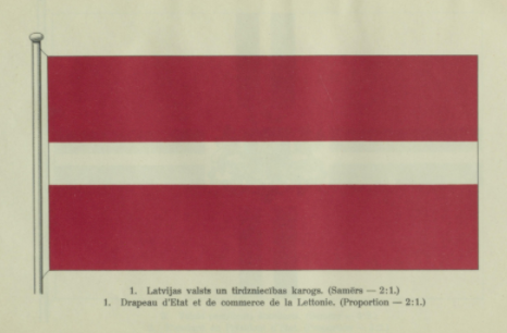 Likumu un Ministru Kabineta Noteikumu krājums 1923. gada 16. martā visai Latvijas tautai beidzot pavēstīja, kādam jāizskatās Latvijas Valsts karogam.