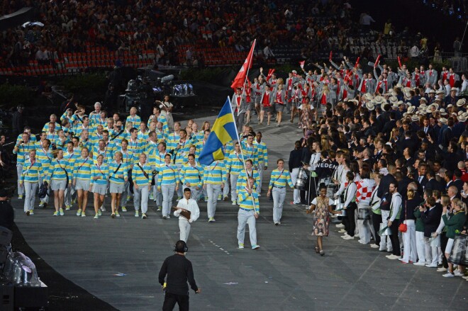 Zviedrijas pārstāvji 2012. gada vasaras olimpiskajās spēlēs Londonā.