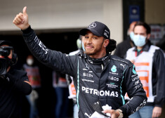 Hamiltons uzvar Sanpaulu "Grand Prix" sprinta kvalifikācijā