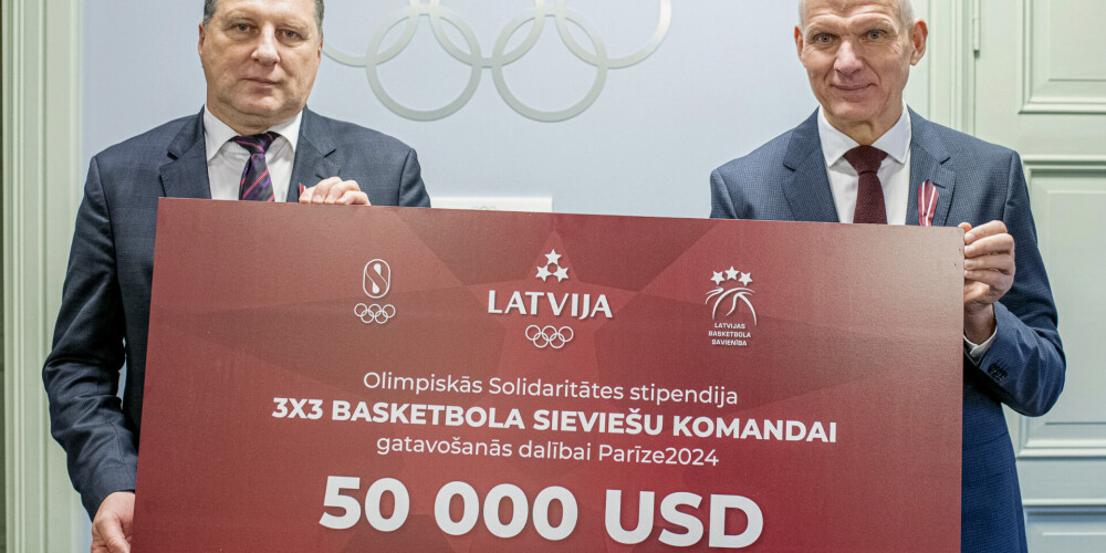 Olimpiskā komiteja piešķir 50 000 ASV dolāru 3x3 basketbola sieviešu komandai